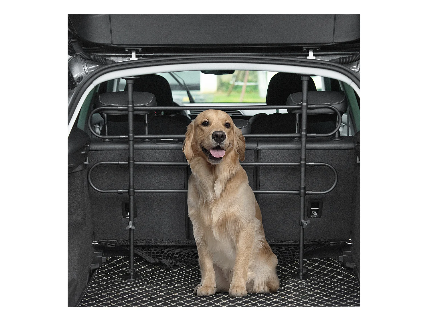 Divisorio auto per animali griglia di protezione regolabile universale