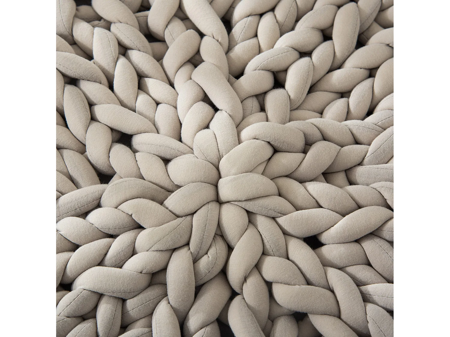 Cuccia per cani e gatti rotonda rialzata e lavabile con cuscino vellutato