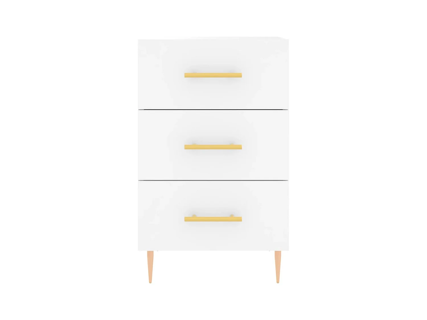 Sophie-Pauline  Table de chevet blanc 40x40x66 cm bois d'ingénierie