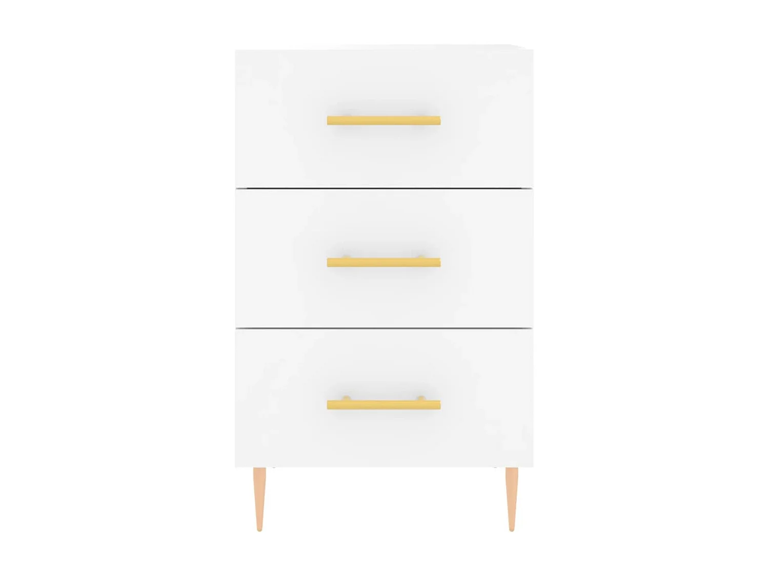 Sophie-Pauline  Table de chevet blanc 40x40x66 cm bois d'ingénierie