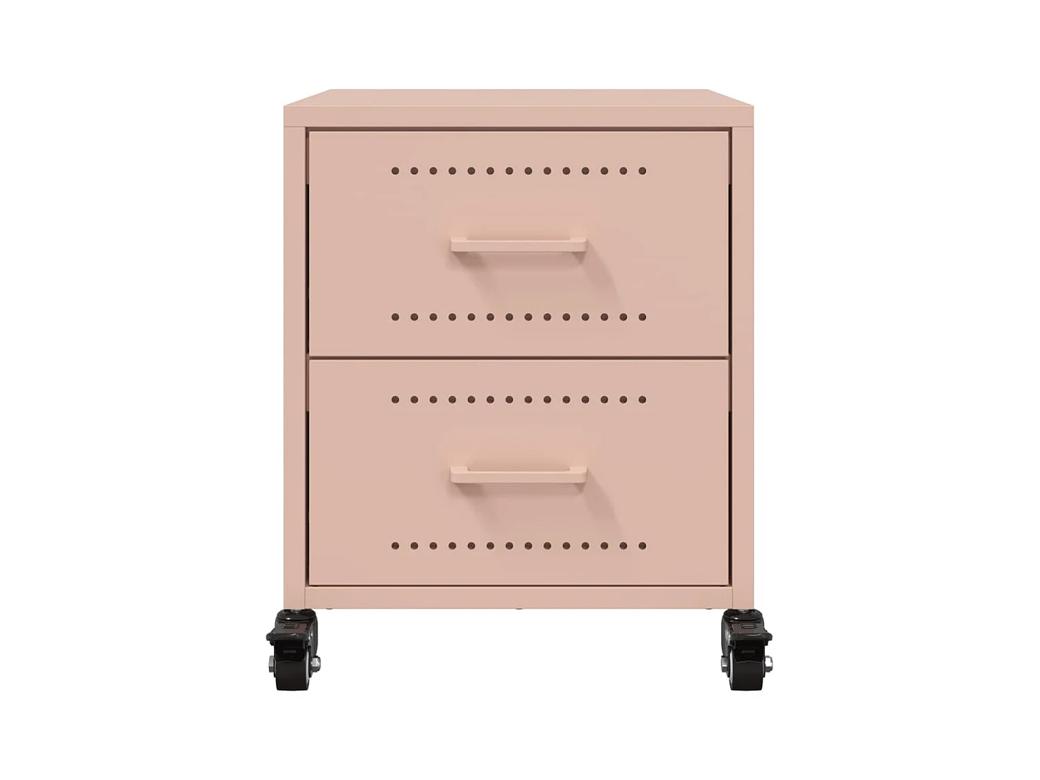 Roanoke  Tables de chevet 2 pcs rose 36x39x43,5 cm acier