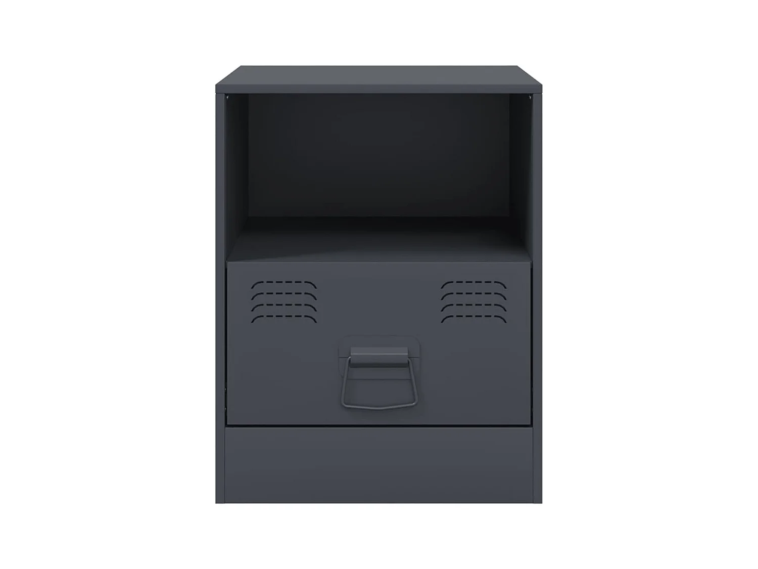 Elthor  Tables de chevet 2 pcs anthracite 34,5x39x44 cm acier