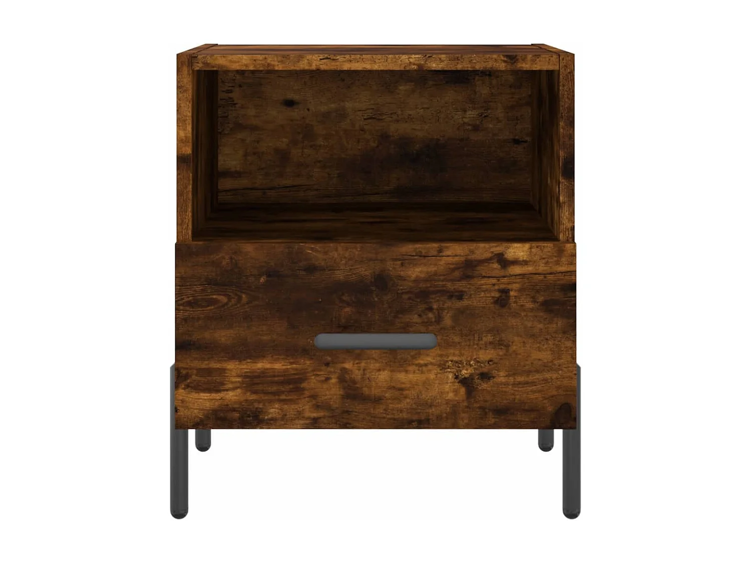 Gilda  Table de chevet chêne fumé 40x35x47,5 cm bois d’ingénierie