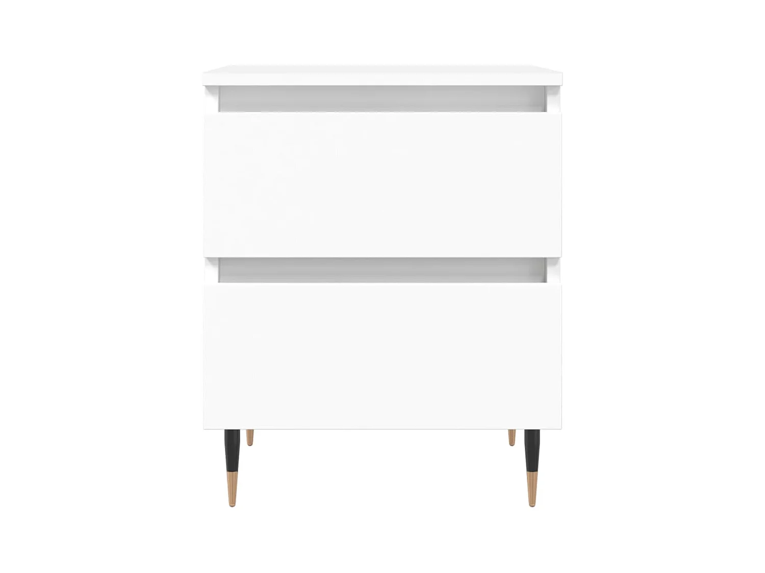 Tjeerd-Jan  Tables de chevet 2 pcs blanc 40x35x50 cm bois d’ingénierie