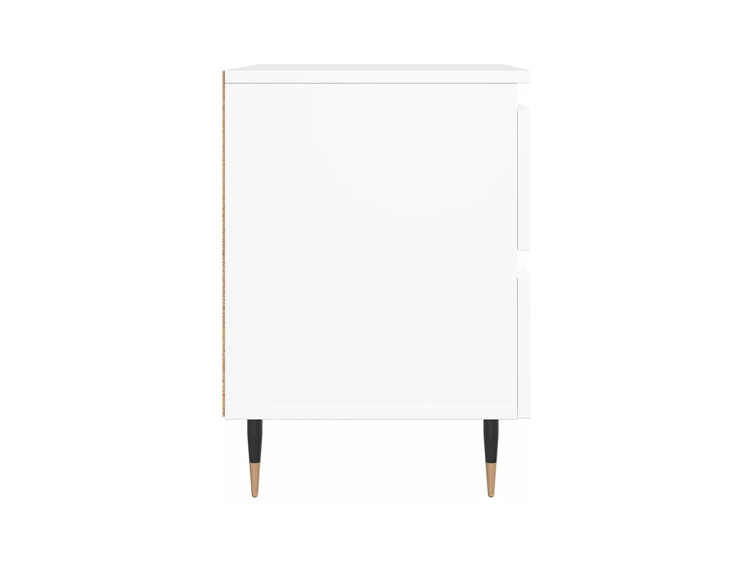 Tjeerd-Jan  Tables de chevet 2 pcs blanc 40x35x50 cm bois d’ingénierie