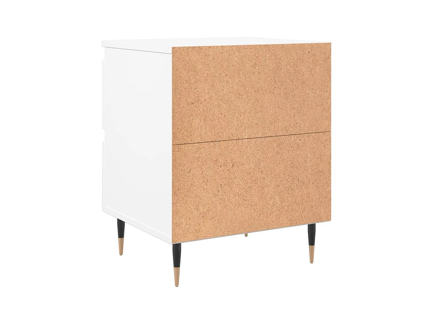 Tjeerd-Jan  Tables de chevet 2 pcs blanc 40x35x50 cm bois d’ingénierie