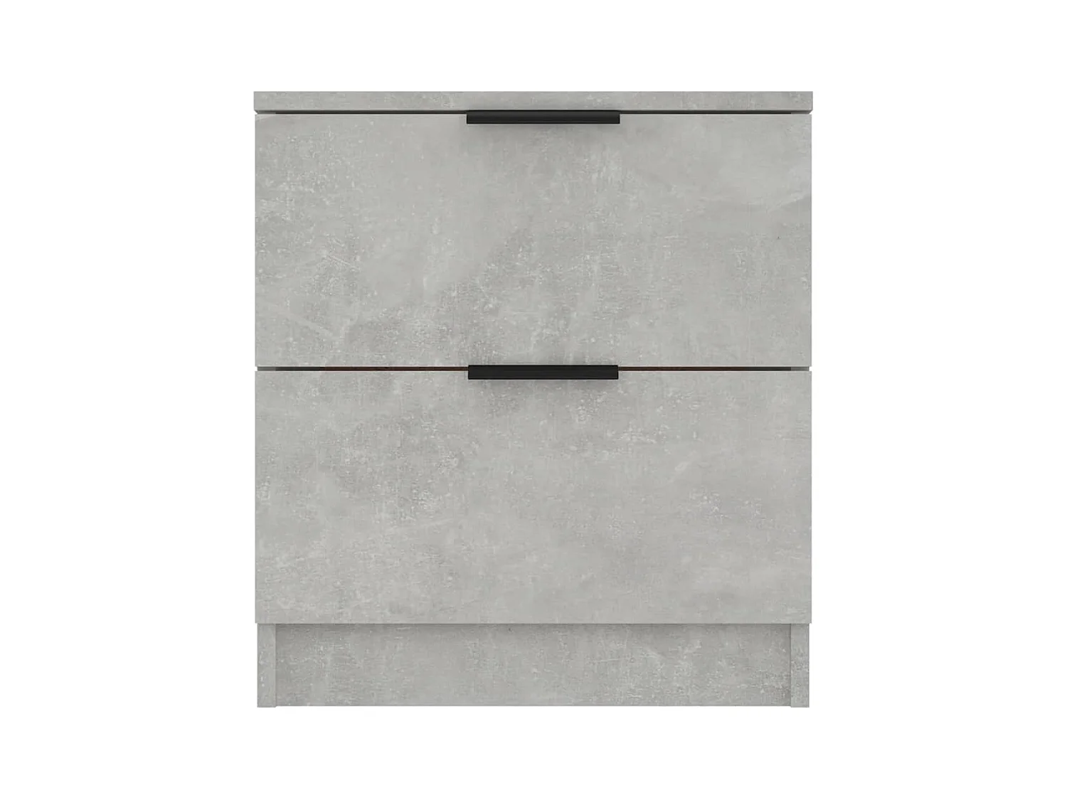 Invel  Tables de chevet 2 pcs Gris béton Bois d'ingénierie