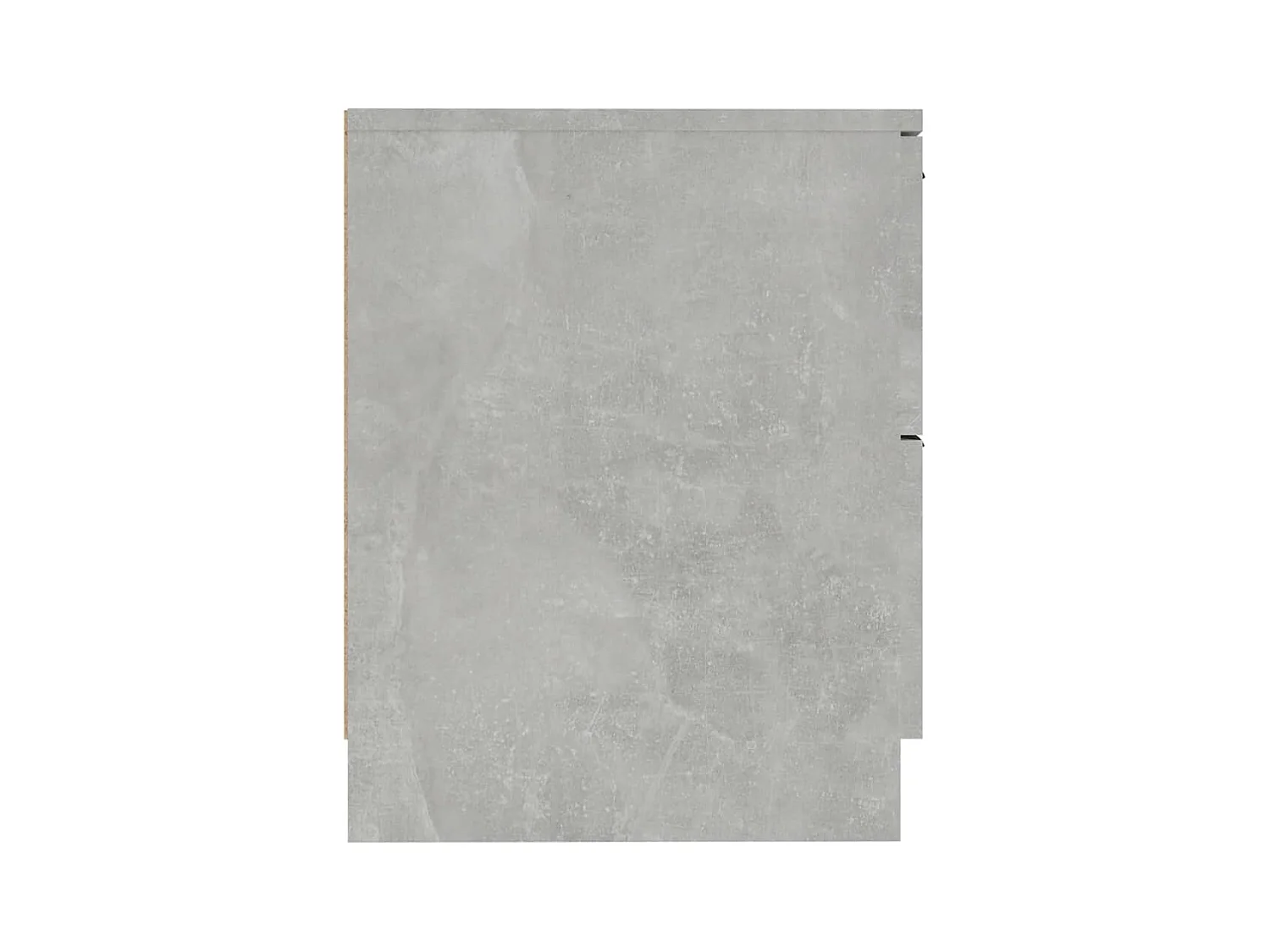 Invel  Tables de chevet 2 pcs Gris béton Bois d'ingénierie