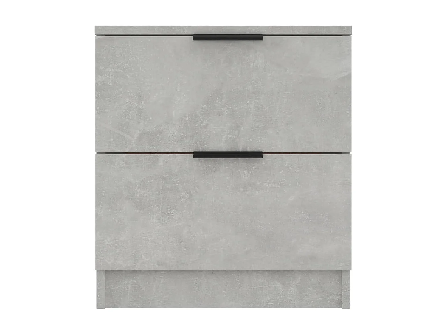 Invel  Tables de chevet 2 pcs Gris béton Bois d'ingénierie