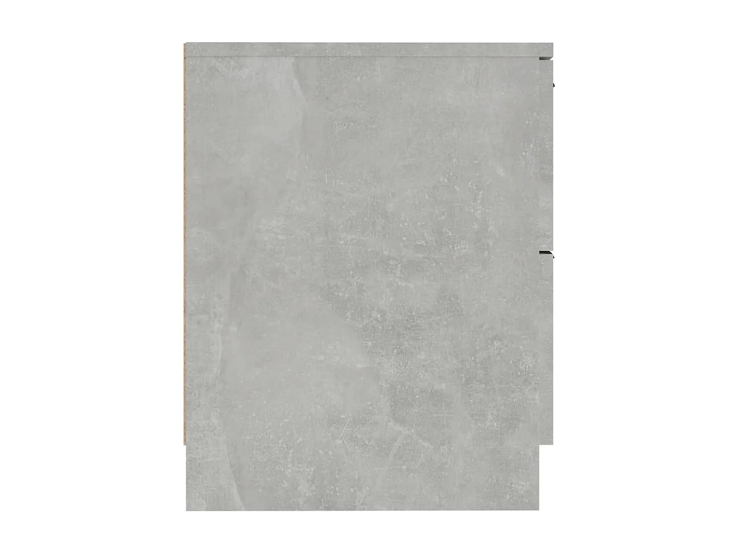 Invel  Tables de chevet 2 pcs Gris béton Bois d'ingénierie