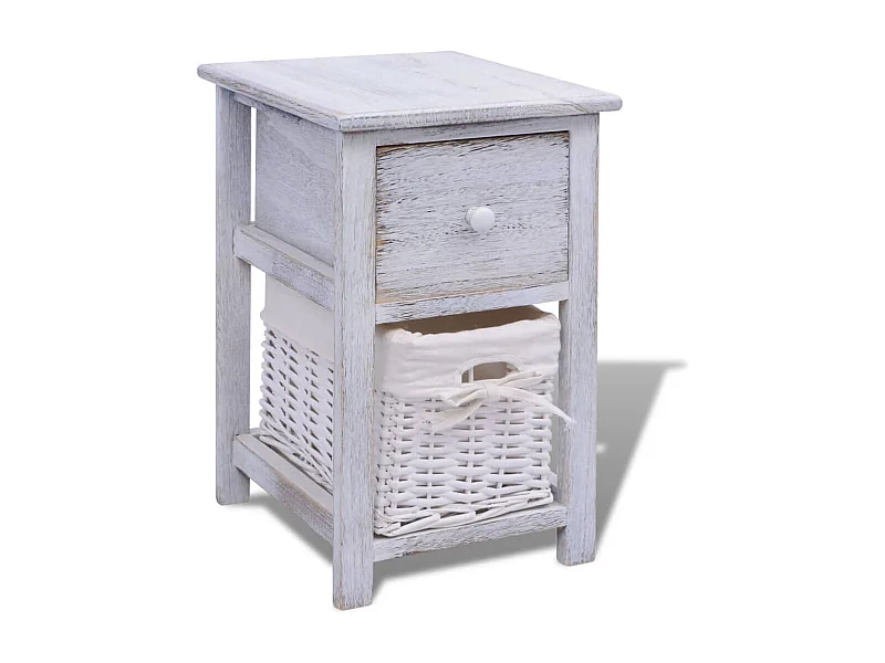 Anwar  Table de chevet Bois Blanc