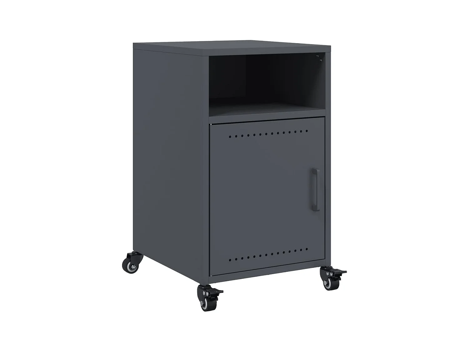 Jana  Tables de chevet 2 pcs anthracite 36x39x59 cm acier