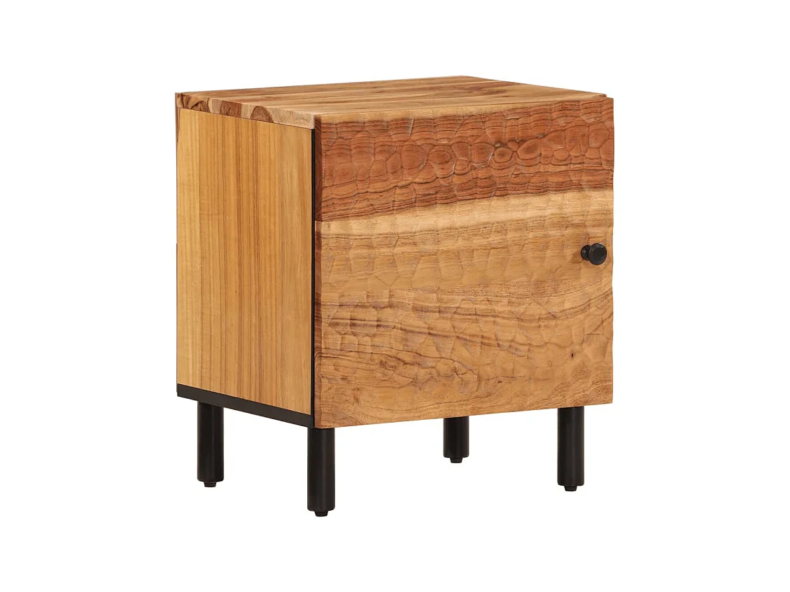 Maija  Tables de chevet 2 pcs 40x33x46 cm Bois d'acacia massif