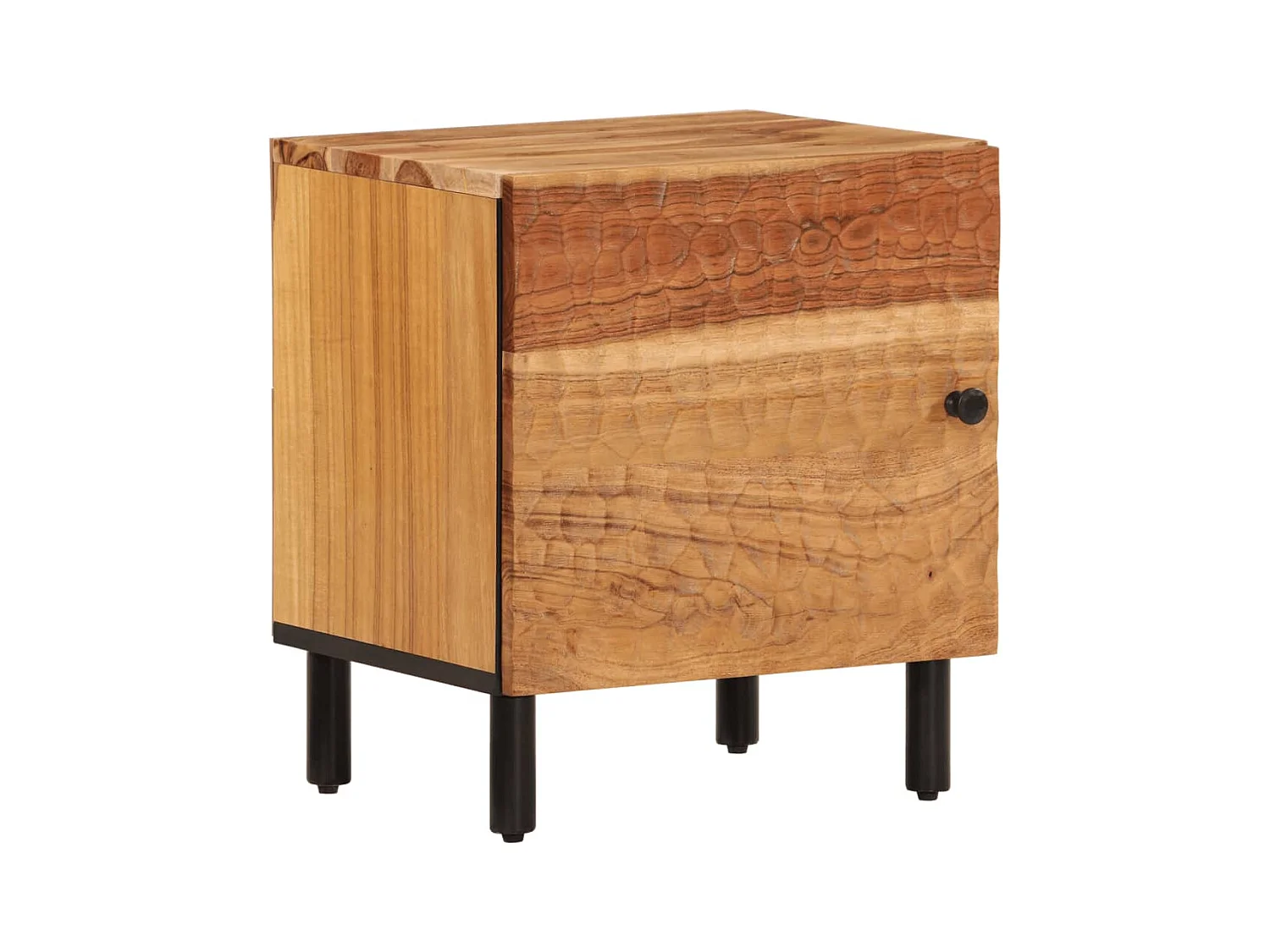 Maija  Tables de chevet 2 pcs 40x33x46 cm Bois d'acacia massif