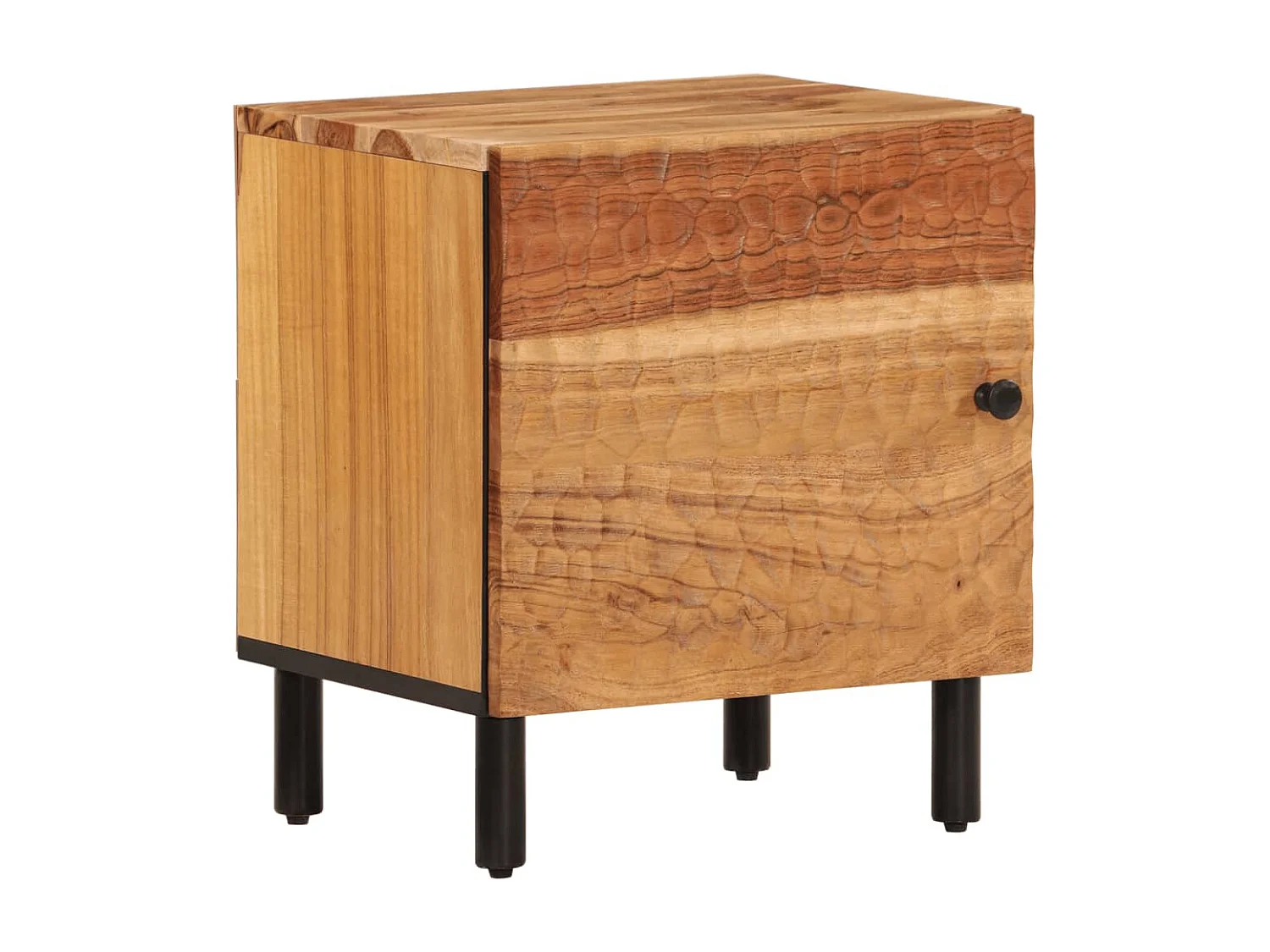 Maija  Tables de chevet 2 pcs 40x33x46 cm Bois d'acacia massif