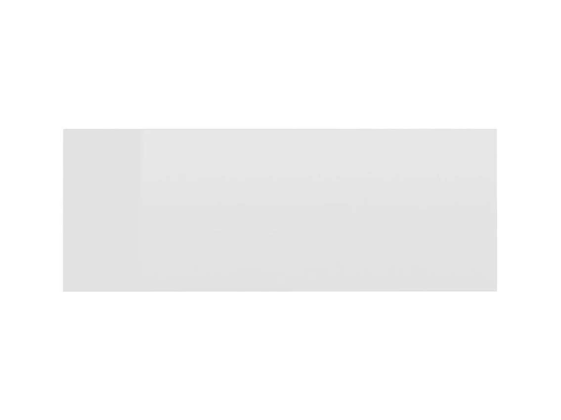 Stanford  Tables de chevet flottantes 2pcs Blanc brillant Bois ingénierie