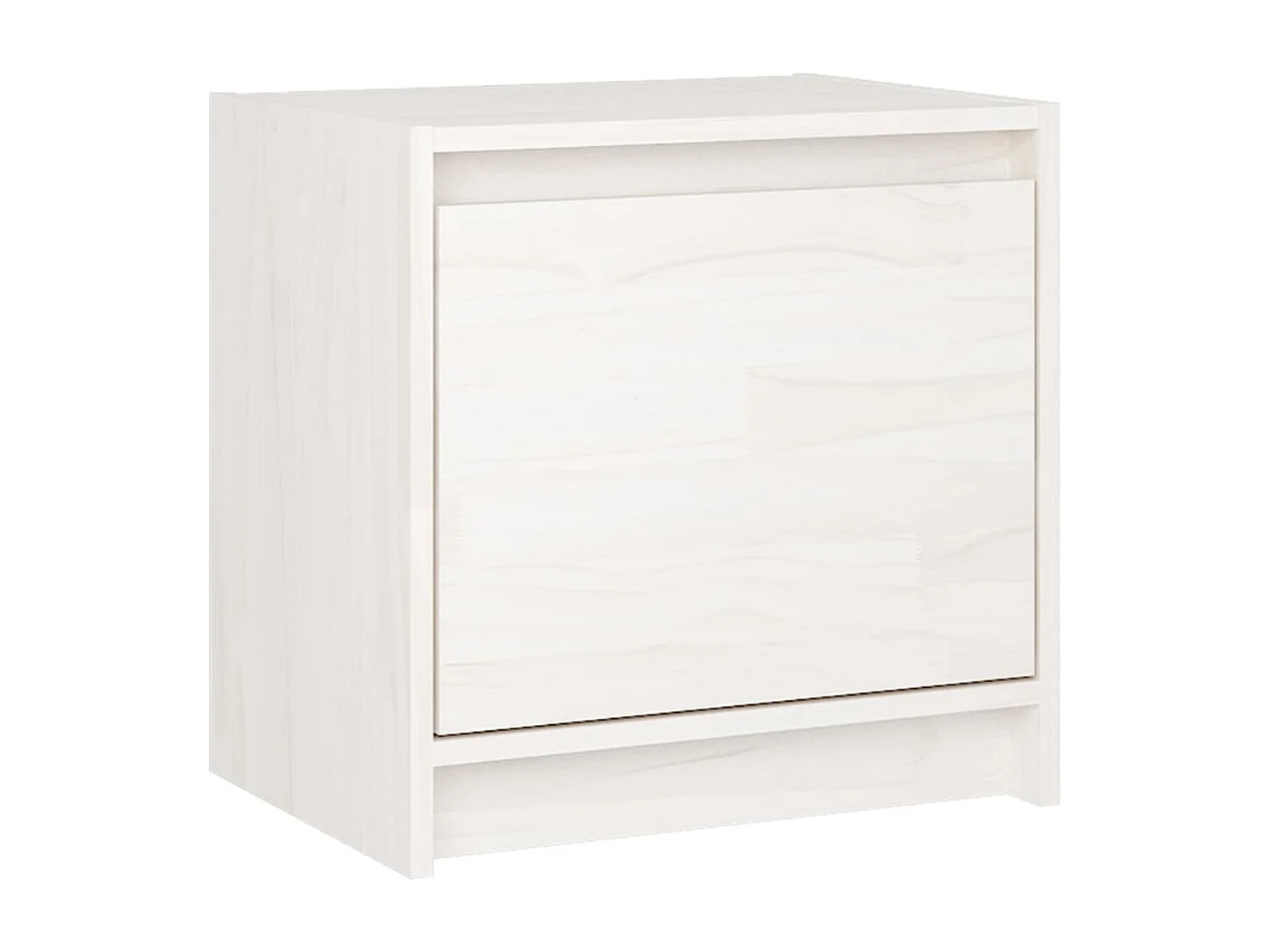Assaria  Tables de chevet 2 pcs Blanc 40x30,5x40 cm Bois de pin massif