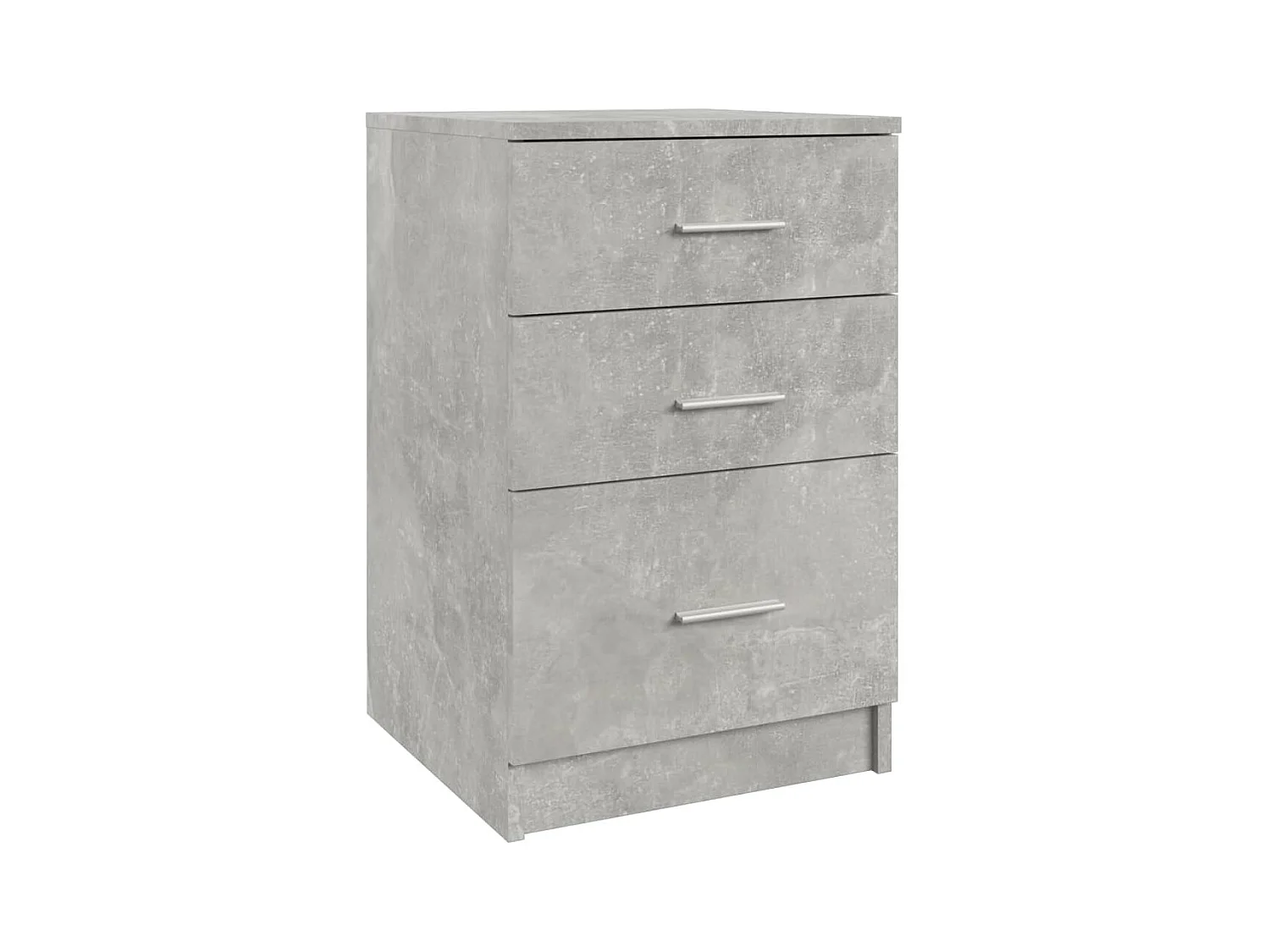 Vacaville  Nachttisch Betongrau 40x40x63 cm Holzwerkstoff