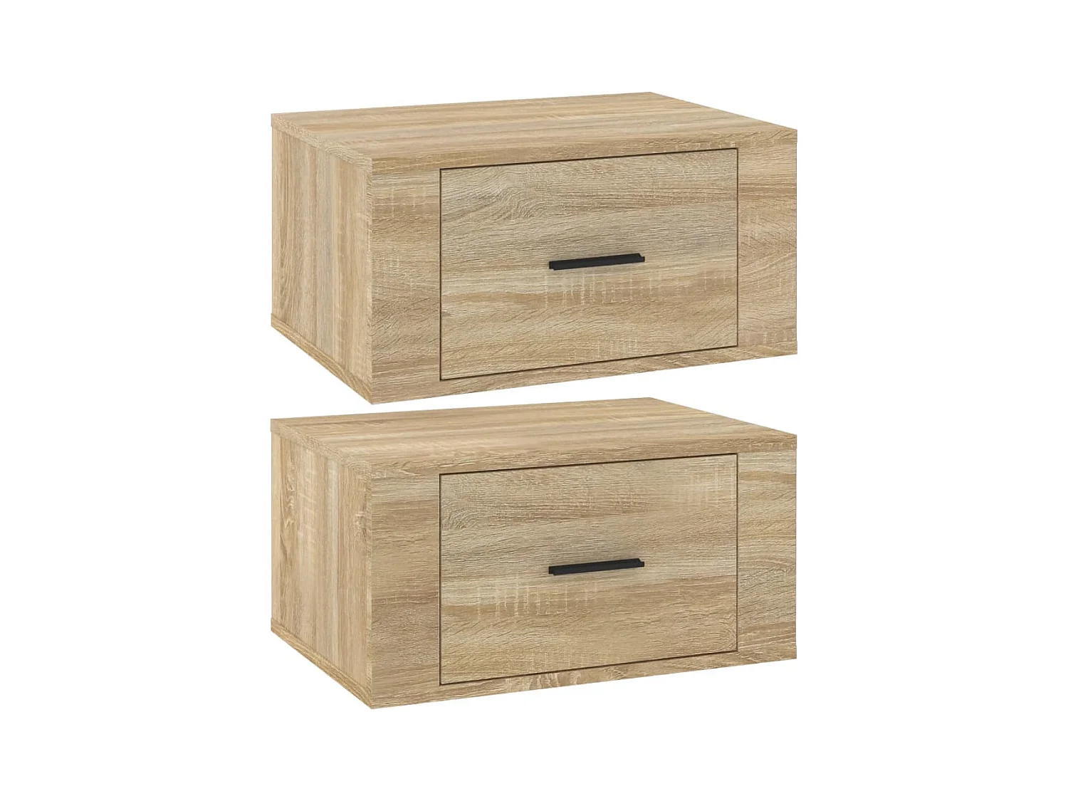 Culpeper  Tables de chevet murales 2 pcs Chêne sonoma 50x36x25 cm