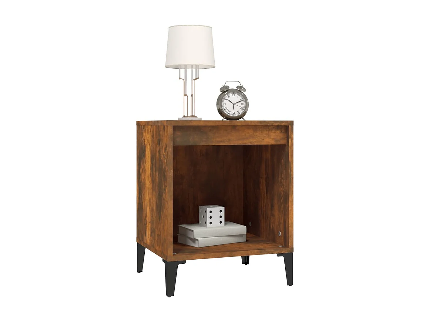 Hartford  Mesita de noche roble ahumado 40x35x50 cm