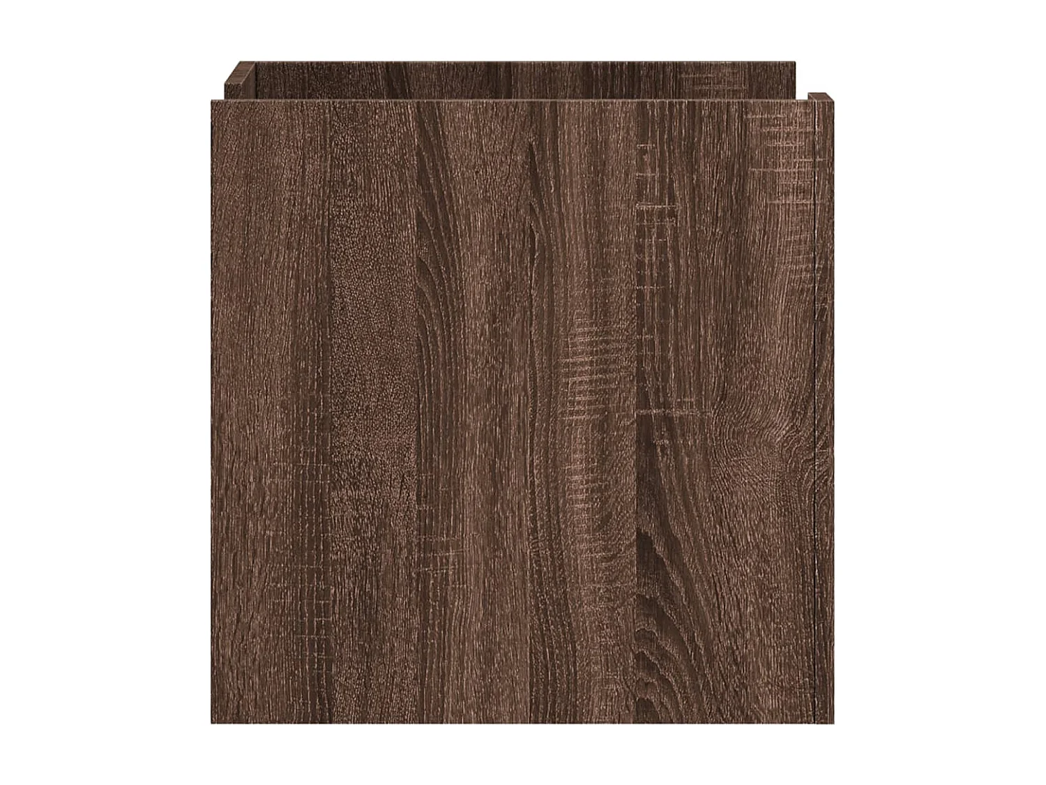 Jarnor  Table de chevet chêne marron 45x50x50 cm bois d’ingénierie