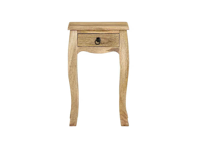 Paul-François-Claude  Table de chevet 28x28x46 cm Bois de manguier massif