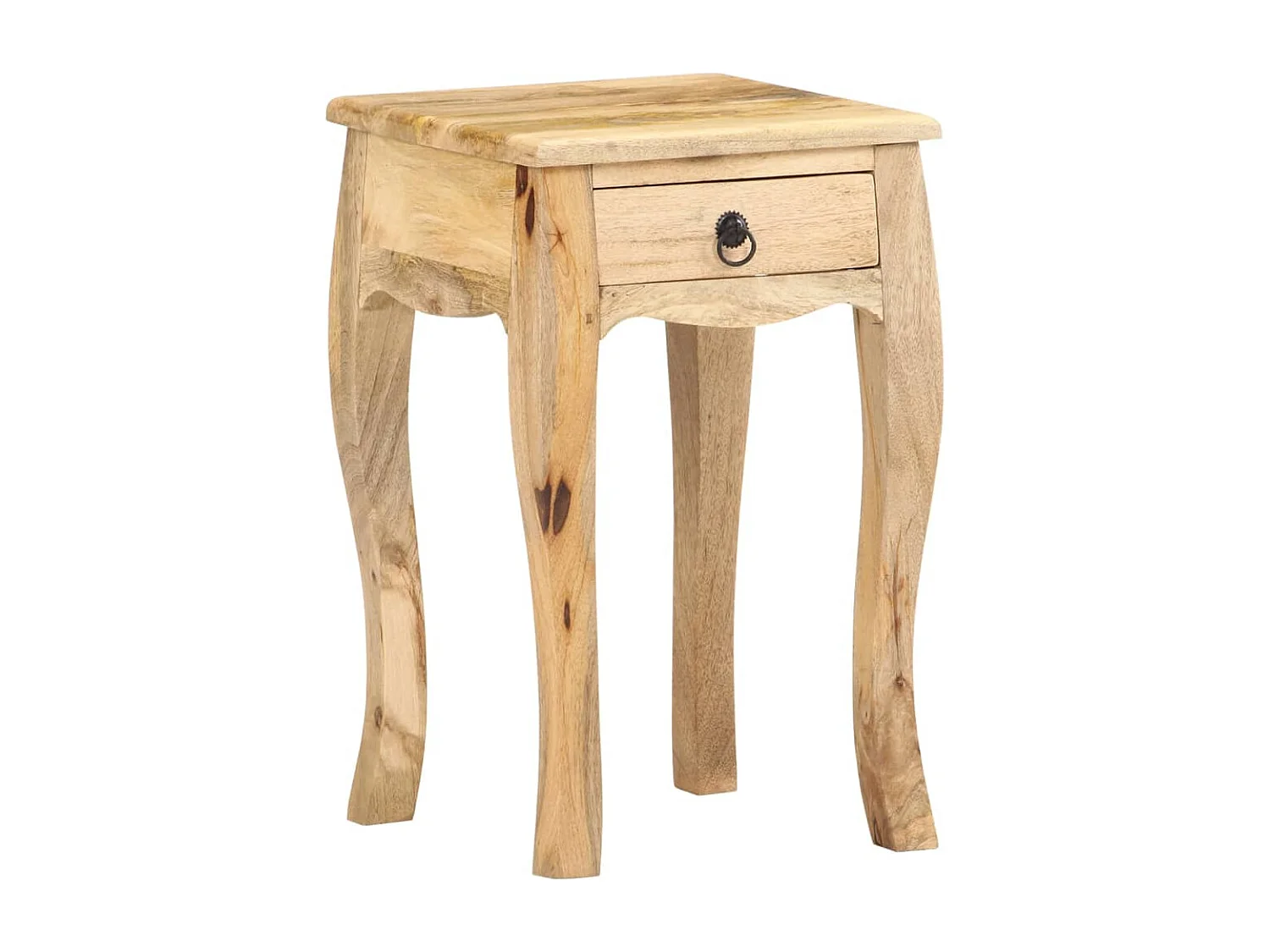 Paul-François-Claude  Table de chevet 28x28x46 cm Bois de manguier massif