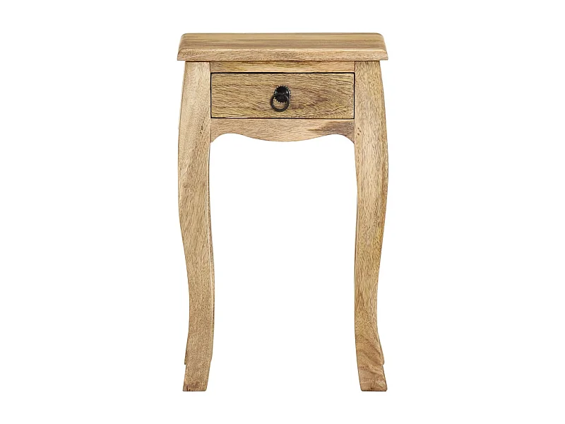 Paul-François-Claude  Table de chevet 28x28x46 cm Bois de manguier massif
