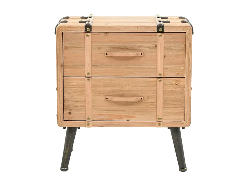 Garden Furniture -  Table de chevet Bois de sapin massif 50 x 35 x 57 cm