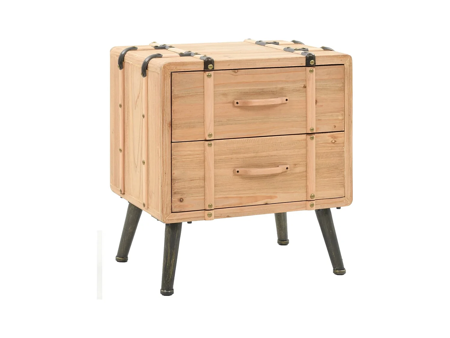 Garden Furniture -  Table de chevet Bois de sapin massif 50 x 35 x 57 cm