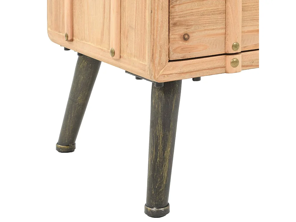 Garden Furniture -  Table de chevet Bois de sapin massif 50 x 35 x 57 cm