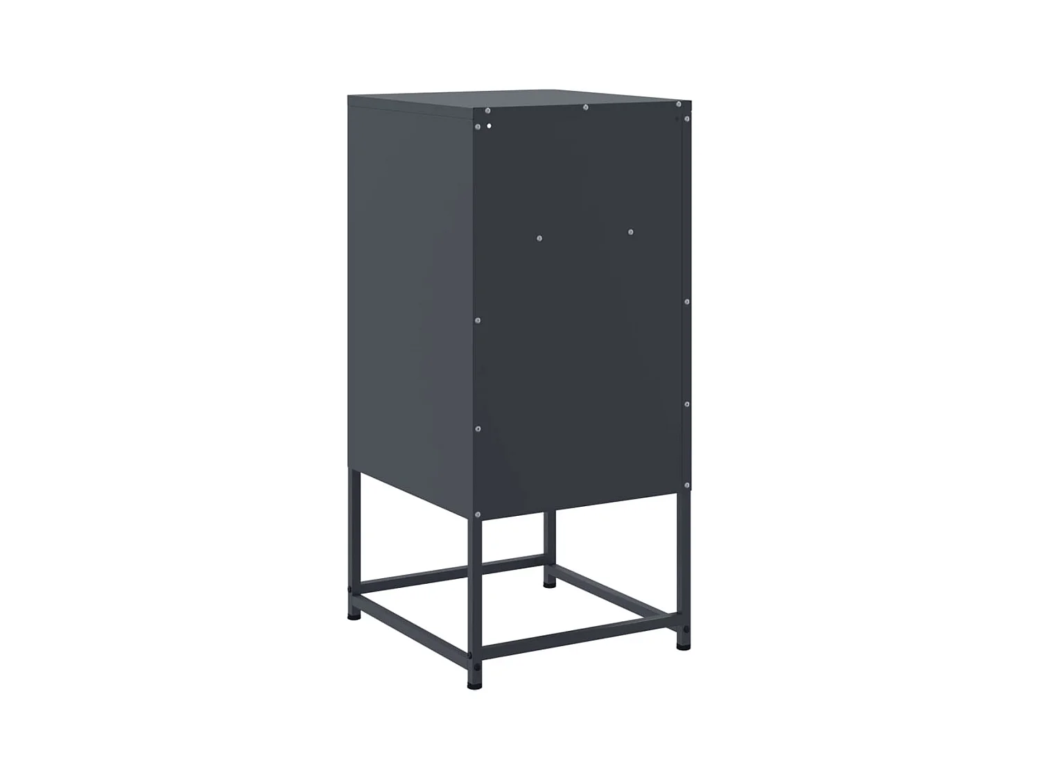 Jacek  Table de chevet anthracite 36x39x78 cm acier