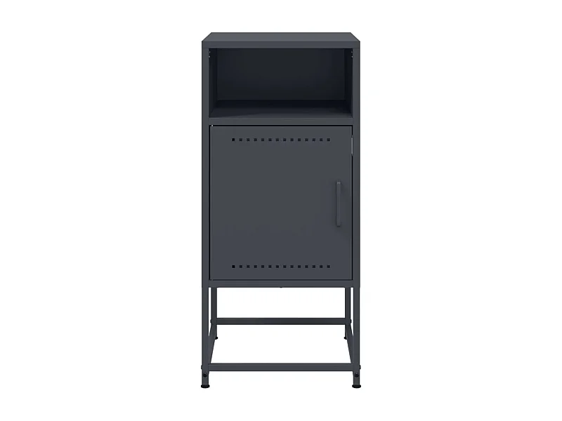 Jacek  Nachttisch Anthrazit 36x39x78 cm Stahl