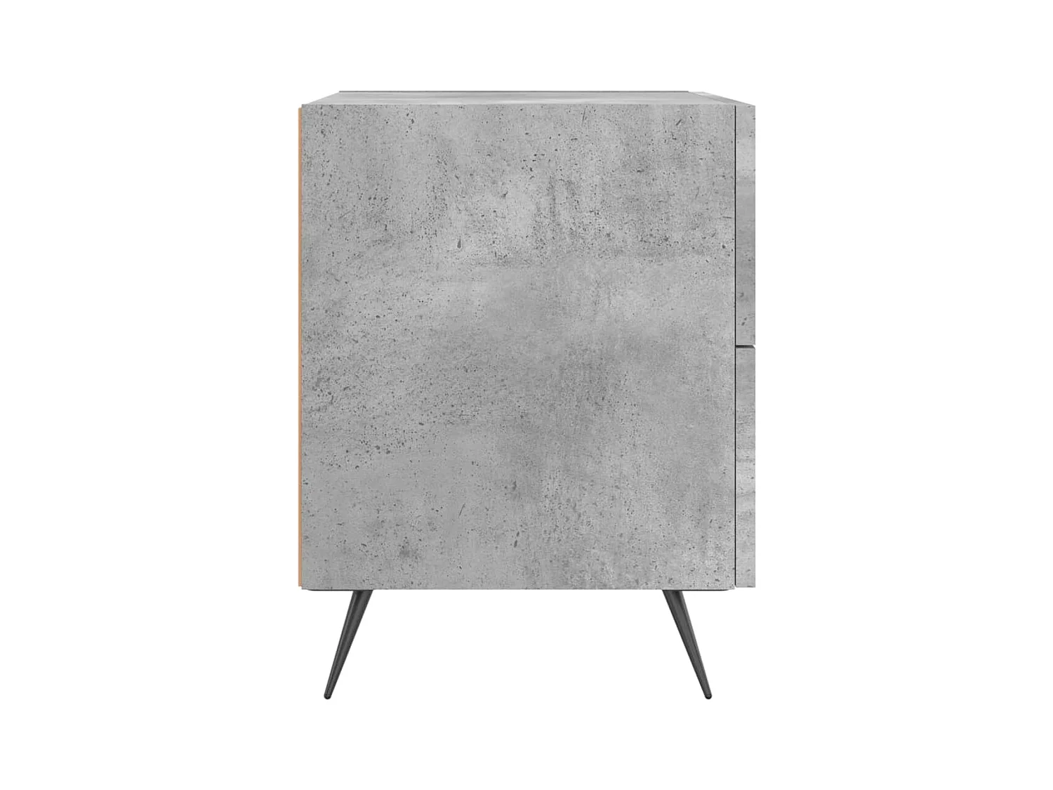 Yvella  Tables de chevet 2pcs gris béton 40x35x47,5cm bois d’ingénierie