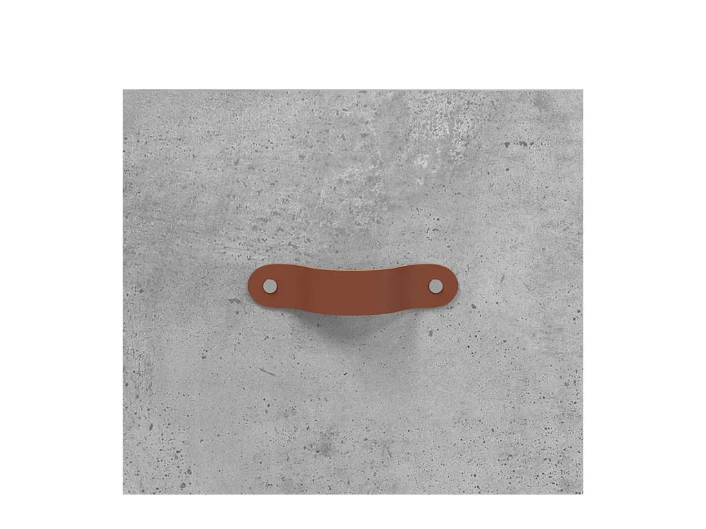 Yvella  Tables de chevet 2pcs gris béton 40x35x47,5cm bois d’ingénierie