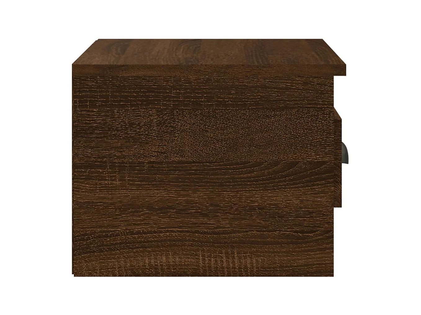 Boven-Leeuwen  Table de chevet murale chêne marron 41,5x36x28 cm