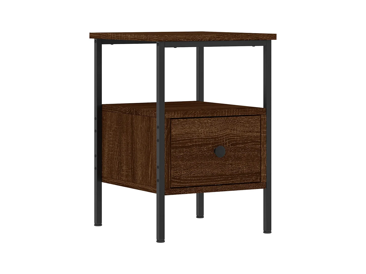 Broadlands  Table de chevet chêne marron 34x36x50 cm bois d'ingénierie