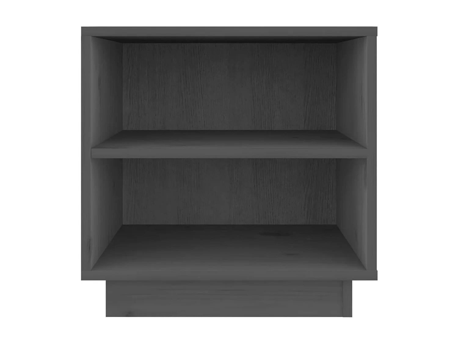 Decatur  Tables de chevet 2 pcs Gris 40x34x40 cm Bois de pin solide