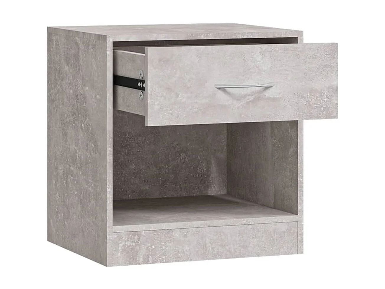 Gralina  Tables de chevet 2 pcs avec tiroir Gris béton