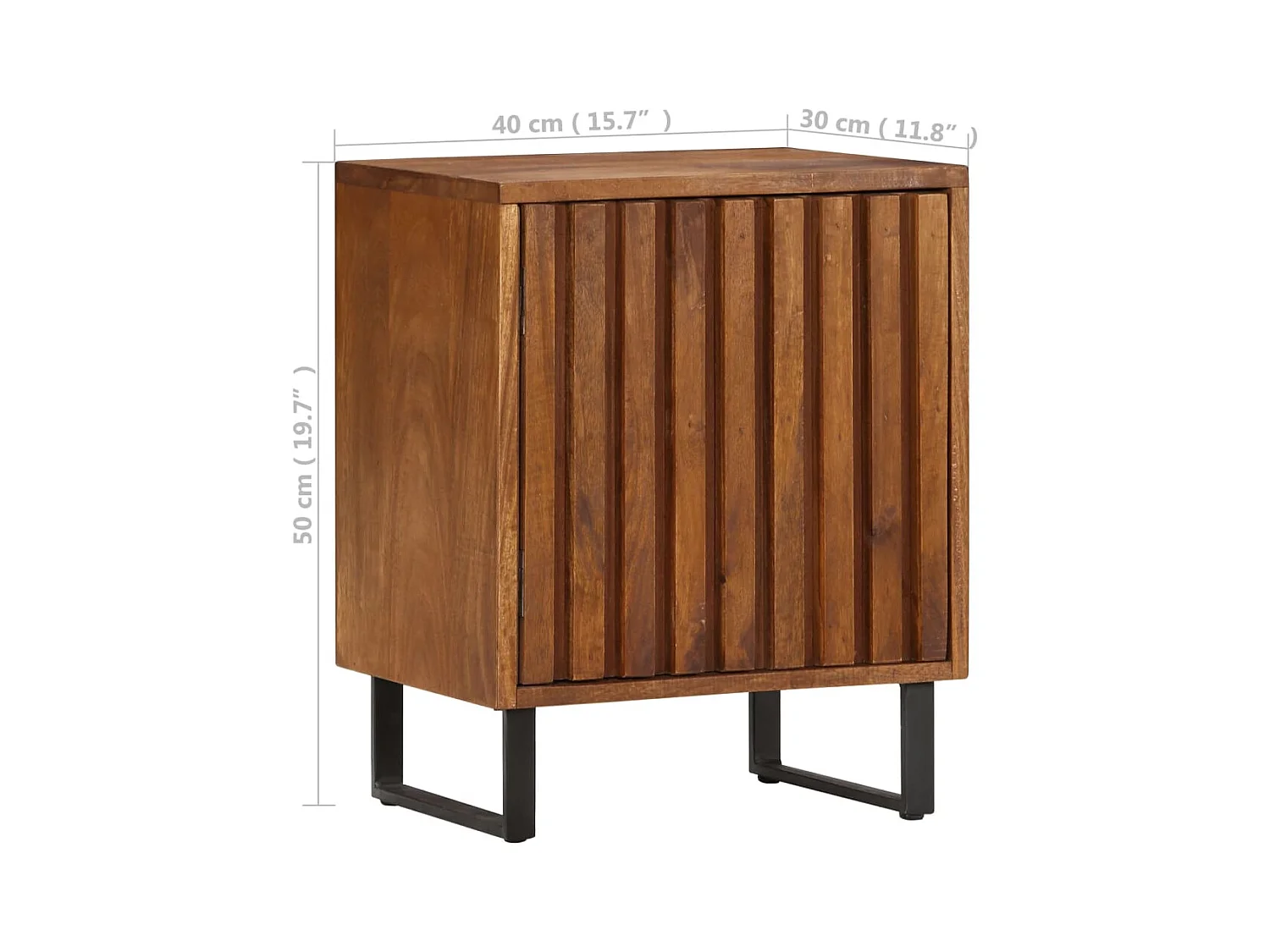 Garden Furniture -  Table de chevet 40x30x50 cm Bois de manguier massif