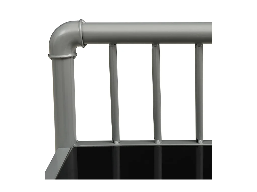 Ivelira  Tables de chevet 2 pcs Gris et noir Métal et verre