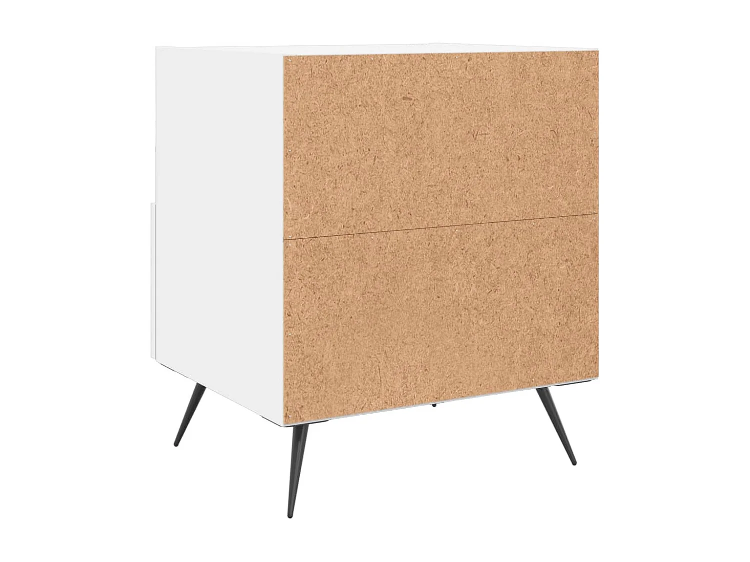 Cala  Tables de chevet 2 pcs blanc 40x35x47,5 cm bois d’ingénierie