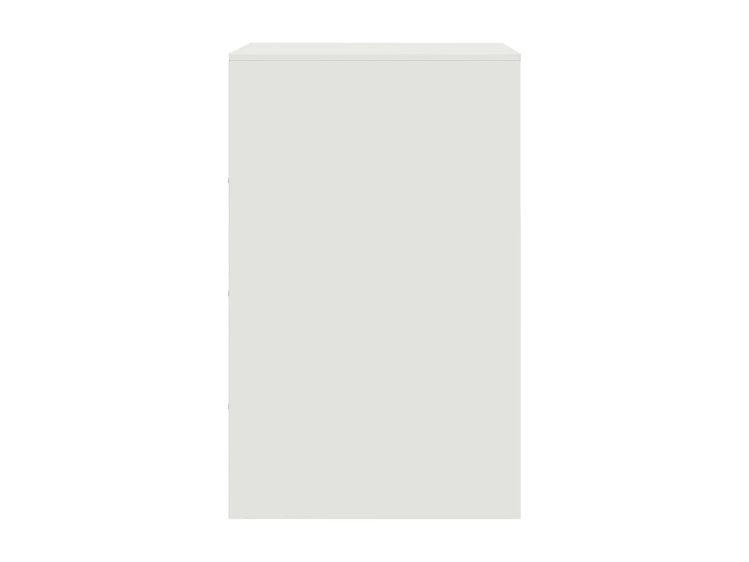 Hereford  Table de chevet blanc 34,5x39x62 cm acier