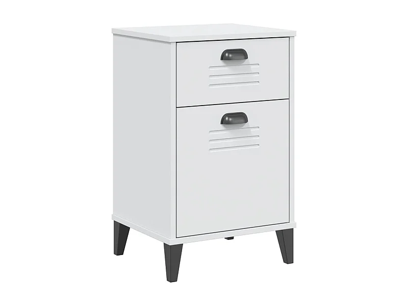 Nyfsa  Table de chevet VIKEN blanc bois d'ingénierie