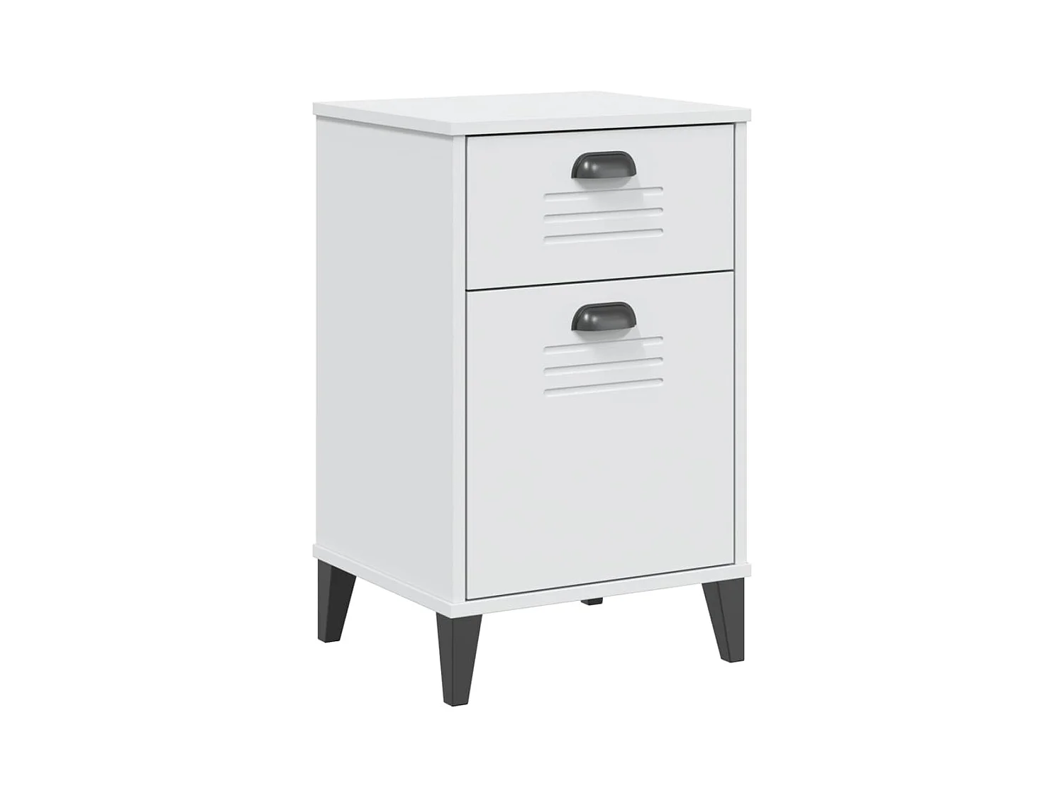 Nyfsa  Table de chevet VIKEN blanc bois d'ingénierie