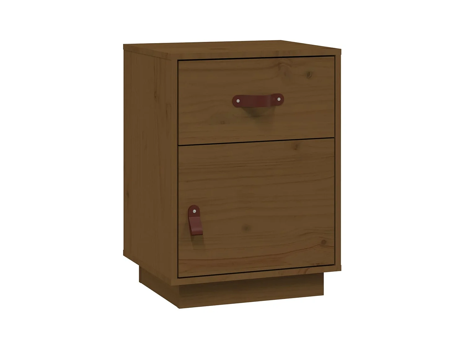 Yaldir  Tables de chevet 2pcs Marron miel 40x34x55cm Bois de pin massif