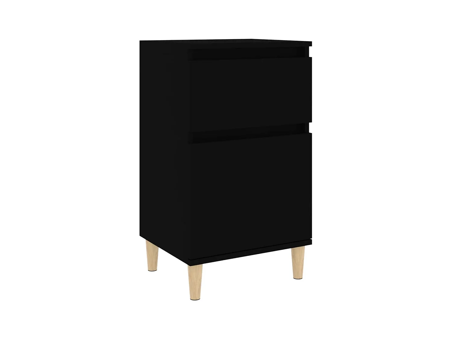 Bellevue  Table de chevet noir 40x35x70 cm