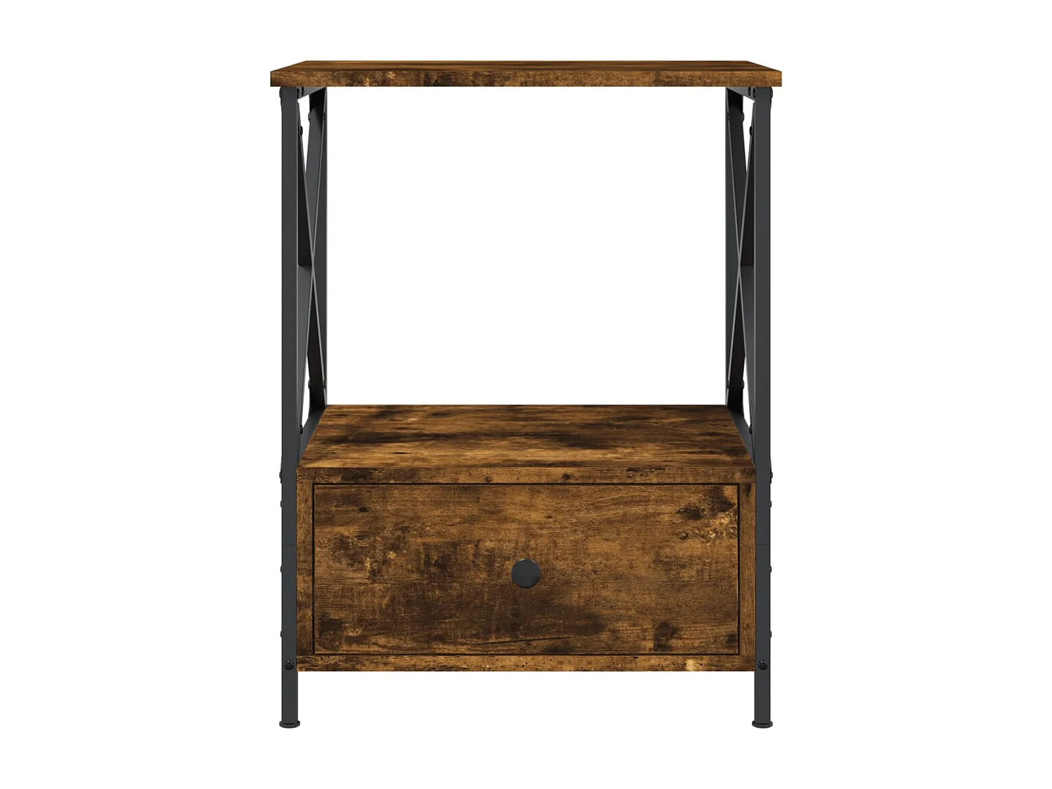 Hilda  Tables de chevet 2 pcs chêne fumé 50x41x65 cm bois d’ingénierie