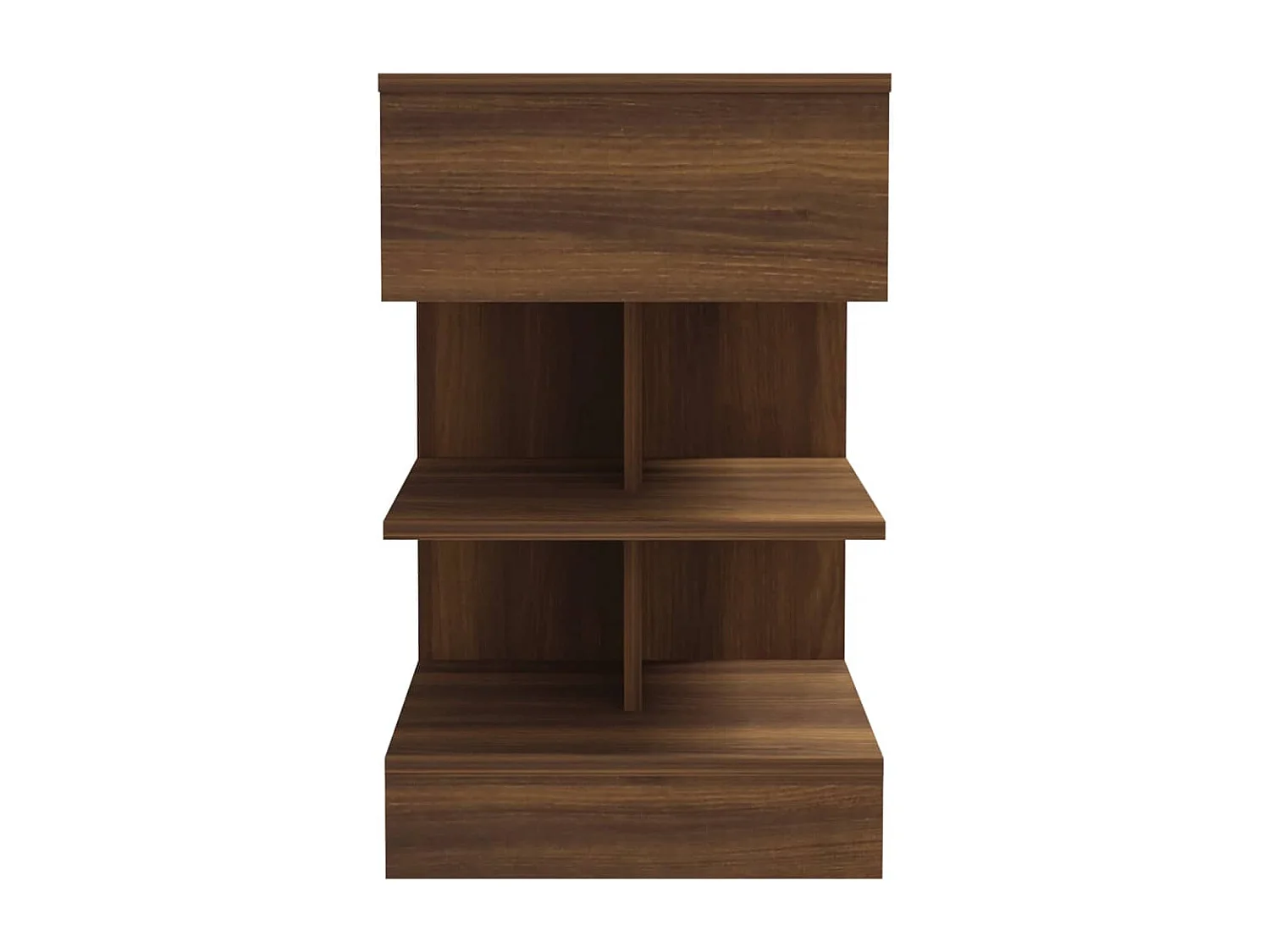 Beverly Hills  Table de chevet Chêne marron 40x35x65 cm Bois d'ingénierie