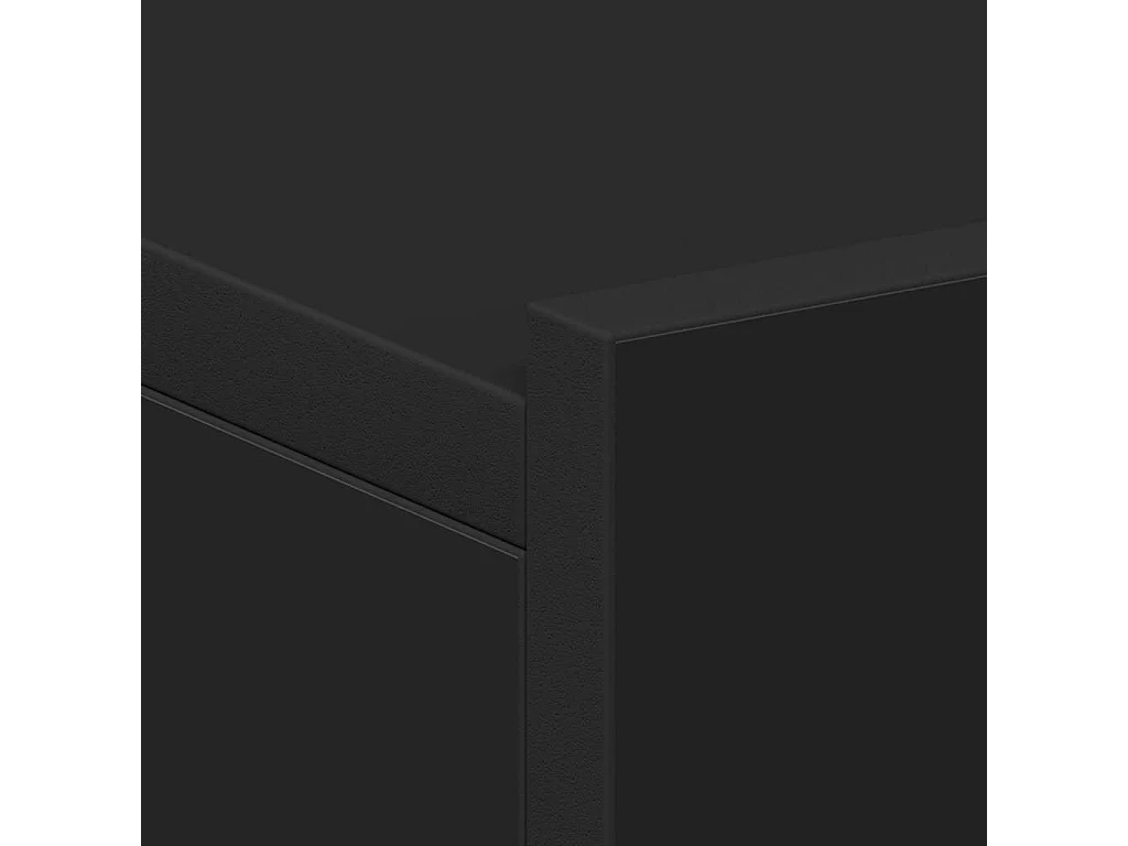 Stanford  Hängender Nachttisch Schwarz 40x30x15 cm Holzwerkstoff